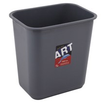 리버그린 사각 15L 오픈 휴지통, 그레이, 1개입