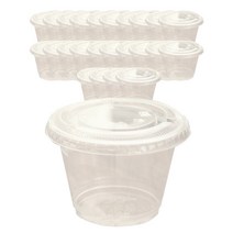 봄91 9oz 디저트컵 + 평면 막힘 뚜껑, 25개, 1세트