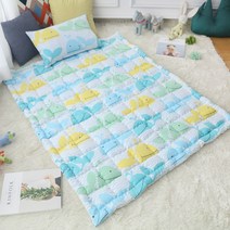 보떼하우스 인견 손누빔 차렵패드, 큰고래 (블루)