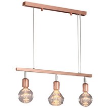 샛별하우스 인스타 3등 파이프 펜던트 조명, 로즈골드