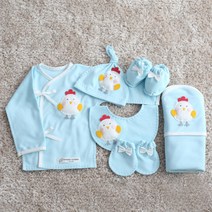 콩닥콩닥 신생아용 꼬꼬 캐릭터 배냇저고리 DIY만들기 6종세트 50% 박음질
