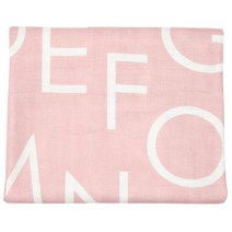 디케이홈 영유아 이중거즈 알파벳 블랭킷 L, 핑크