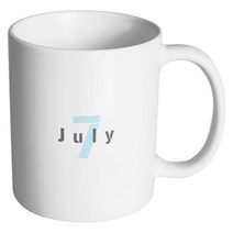핸드팩토리 원먼스 7월 머그컵 330ml, 내부 화이트, 1개