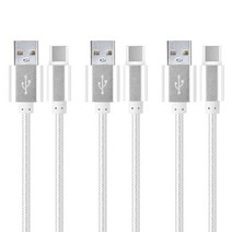 칼론 USB3.1 C타입 메탈 케이블 27cm KC-CC27, KC-CC27 (실버), 3개입