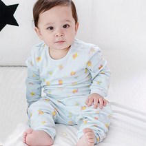 동물원 영유아용 쁘띠엘펀 40수양면 실내복 상하의 세트