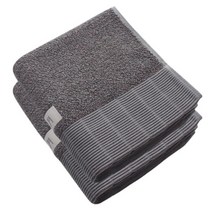 송월타월 뉴 명품40 세면타월 195 g, 진회색, 2장