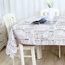 아울리빙 레터링디자인 키친 테이블커버, C, 1호(100 x 140 cm)