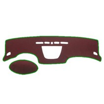 블랙라벨 시그니처 펠트 라텍스 논슬립 대쉬보드커버 쉐보레, 크루즈(~12년/상단트립), 와인 + 그린