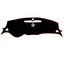 블랙라벨 논슬립 대쉬보드커버 펠트 라텍스 쉐보레, 올뉴말리부(센터 유/LED 무), 블랙 + 오렌지