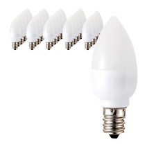 포커스 LED 고추구 연등조명 1W E12 5개입, 전구색, 1개