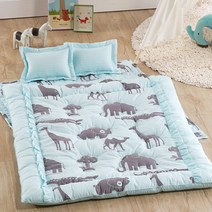 슈에뜨룸 유아 순면 침구세트 애니멀, 블루