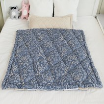 보떼하우스 사계절용 일체형 낮잠이불 마이크로화이버 베갯솜포함, 라벤더 블루