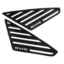 닥쏘오토 차량용 AL헤어라인 스포츠 플레이트 스트라이프형, SM6(블랙)