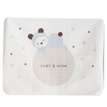 큐비앤맘 슬립 베어 미니 방수요, Blue