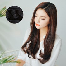 가발나라 5섹션 아이롱 C컬펌 붙임머리, 다크블랙, 1개