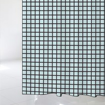 디자인수풀 북유럽 스타일 샤워 커튼 SC653 + 기본 플라스틱 고리 12p, 1세트