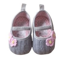 조이멀티 니트 사이드 꽃 장식 보행기화