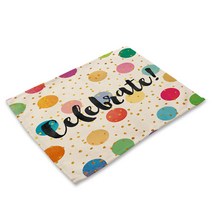 비케이 POP아트 식탁매트, 24, 가로 42cm x 세로 32cm