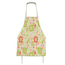 아울리빙 플라워 일러스트 주방 앞치마 56 x 68 cm, J, 1개