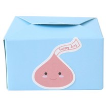 황씨네도시락 레이스박스 40p + 스티커 빅초콜릿 40p, 블루, 1세트