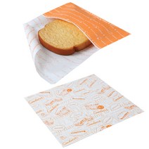 SR 토스트 봉투 주황 80p + 샌드위치 포장지 와우주황 80p, 1세트