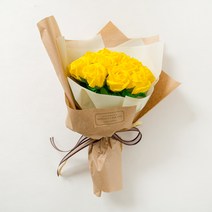 더플라워마켓 로맨틱 20송이 비누장미꽃다발, 옐로우