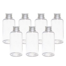 병도매닷컴 DT80 투명 음료용기 알루미늄 실버캡, 80ml, 7개입