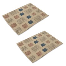 아울리빙 빈티지 문양 식탁매트 2p, B, 42 x 32 cm