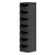 스마일 스마트 서랍장 모던 7단, 다크그레이, 1세트