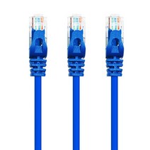 AVIVE 고급형 UTP 2m CAT6 랜선 케이블, BLUE, 3개입