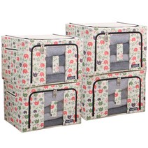 가쯔 폴라캐릭터 와이어 리빙박스 고급형 66L, 폴라엘리, 4개