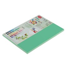 뉴씨플레인 종이문화 친환경 양면 색상지 No 39 에머랄드색 60p, 1개