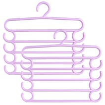 마켓감성 다기능 바지걸이, 핑크, 2개입