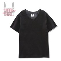 리틀래빗 키즈용 비비드 브이 반팔 티셔츠