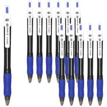 동아 크로닉스 DX 볼펜 1.0mm, 블루, 12개입