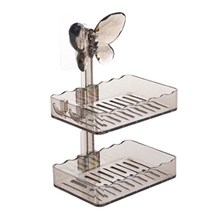 더자카 큐빅 나비 이단 비누 받침대, Y217LBBO102, 1개