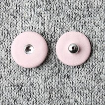 싸개스냅단추 2p세트 30mm, 라이트핑크, 15세트