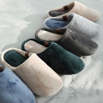 보웰 여성용 더블 소프트 극세사 슬리퍼, 다크그레이