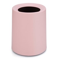 모나코올리브 모던 인테리어 풀커버 휴지통, 핑크, 1개
