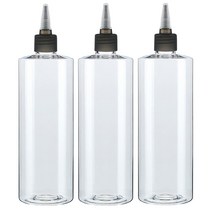 병도매닷컴 투명 뾰족 검정마개 공병 AC500, 500ml, 3개입