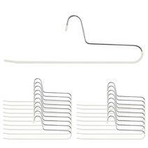 홈앤하우스 멀티코팅 바지걸이, 크림화이트, 20개