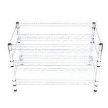 코랙 25파이 산업용 메탈 랙 450 x 1070 x 600 3단, 실버