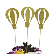 필립로지스틱 블룬글리터 케이크토퍼 3p, 골드, 2세트