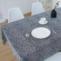 비케이 코튼 테이블보 북유럽 정원 느낌, 23, 120 x 180 cm