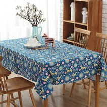 이코디 맥나이트 엘크 테이블 보, 블루, 140 x 140 cm