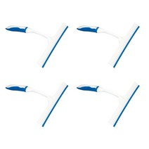 블럭마트 차량용 실리콘 스크래퍼 유리닦이 블루, 4개입