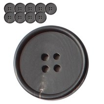 동화상가몰 소뿔단추1 15mm, 블랙무광, 10개입