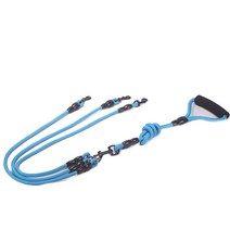 아리코 DrMini 더블 멀티 암벽 등반용 로프 반려동물 리드 세 줄, 블루