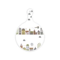 로엠디자인 서빙 도마 보드 원형, 도시클립아트, 1개