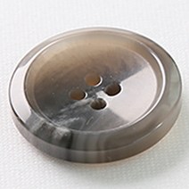HR빅버튼 각시봉 단추 25mm, 그레이, 12개입